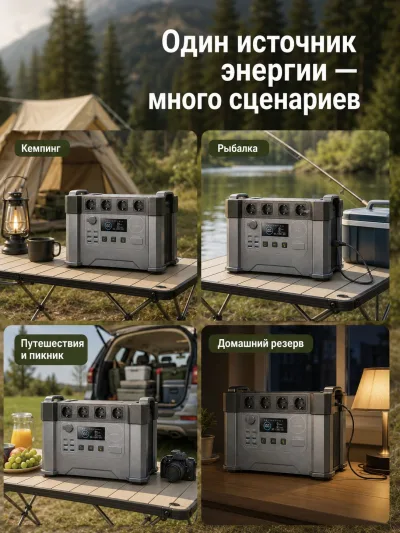 Портативная зарядная станция ALLPOWERS S2000 Pro — 2400W / 1451Wh