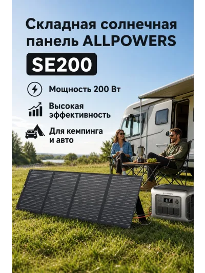 ALLPOWERS SE200 — складная солнечная панель 200W